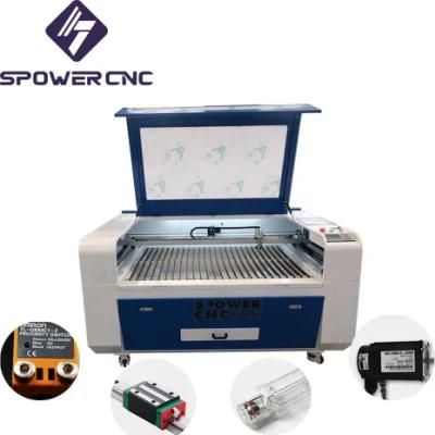 100W CNC CO2 Laser Cutting and Engraving Machine 6090 1390 Laser Cutting Machine for MDF Rubber Wood Crystal Acrylic