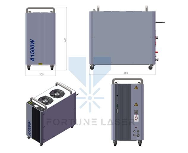 Gw Air-Cooled Laser Welder A1500W Similar with Ipg Lightweld Handheld Laser Welding System