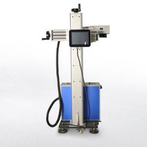 Animal Ear Tag Flying Fiber Laser Marking Machine for Sale