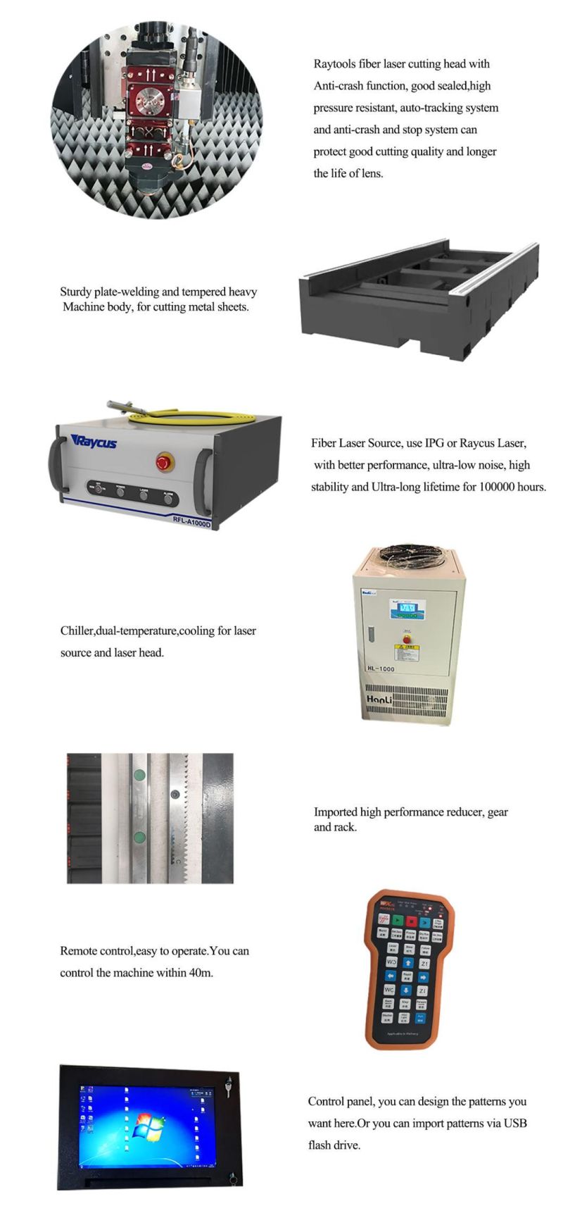 3015 1000W Raycus Sheet and Tube Fiber Laser Cutting Machine