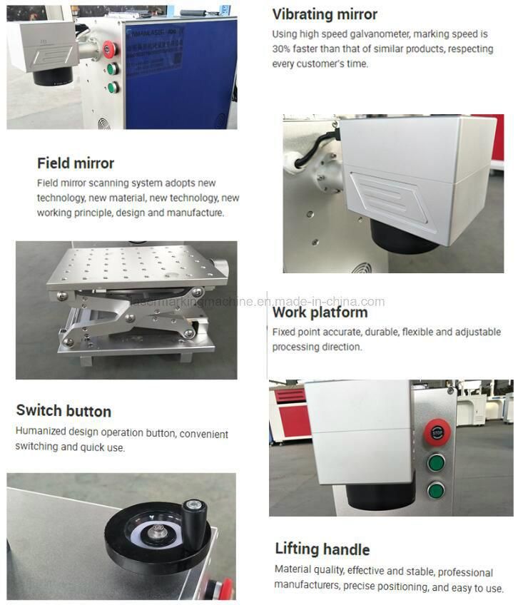 Portable Laser Marker Fiber Marking Machine for Hardware Pipe Building