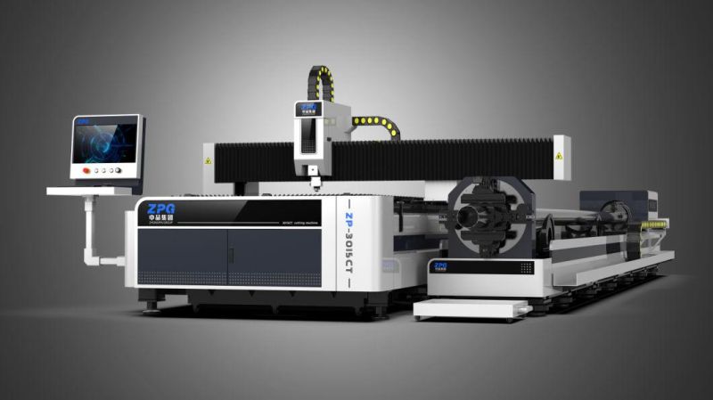 Laser CNC Fiber Laser Metal Square Round Tube Pipe Cutting Machine / 1kw 2000W 3000W Sheet and Pipe Tube Laser Cutter