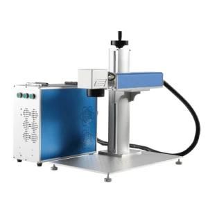 110*110mm 200*200mm Laser Fiber Marking Machine 20W Portable Split Cabinet