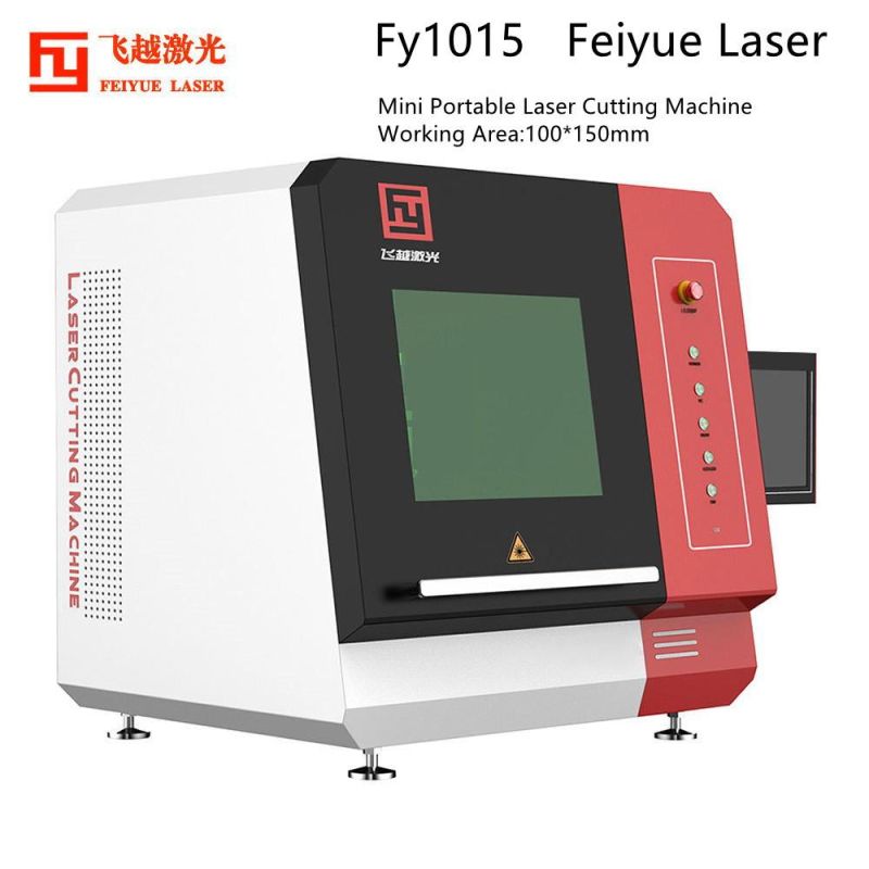 Fy1015 Feiyue Full Enclosed Mini 750W 1000W 1kw Power Qcw Small Portable Gold Silver Optical Fiber Laser Cutting Machine Laser CNC for Jewelry Ornaments
