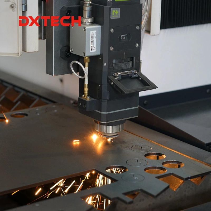 Dxtech 1530 High Power 1000W/2000W/3000W 6000W Metal/Stainless Steel/Copper/Aluminum CNC Fiber Laser Cutting Machine Laser Cutter for Metal Sheet Flatbed