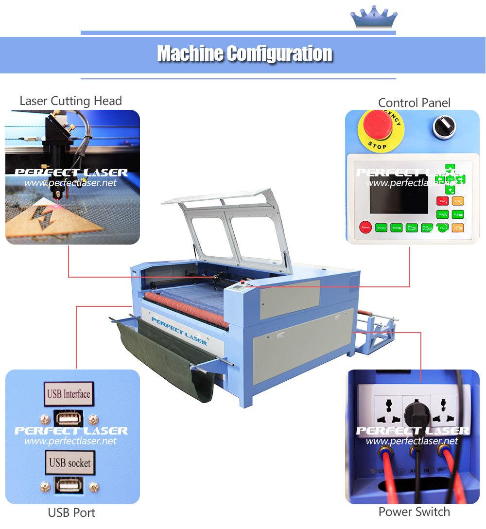Fabric Leather Cloth Laser Cutting Machine with Auto Feeder