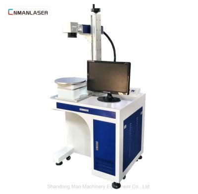 Label Plastic Buttons Laser Engraving Machine with Ipg Laser Source