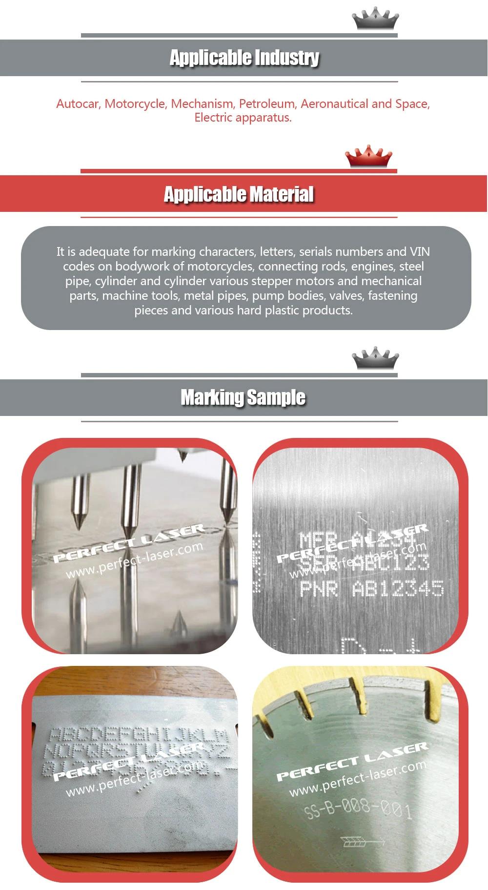 Portable DOT Pin Marking Machine Small Metal Engraving Machine