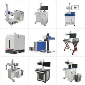 Fiber 20W 30W 50W Ezcad 3D Laser Marking Machine with 2D Table and Rotary Fixture on Metal Engraver