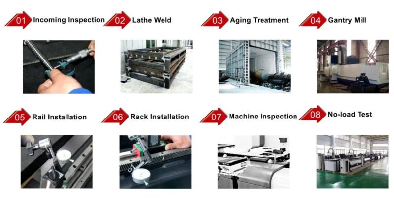 1kw CNC Fiber Laser Cutting Machine for Aluminum Steel Sheet