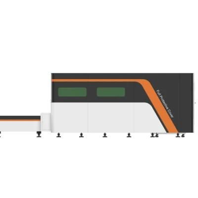 1500W 2000W 3000W 4000W 6000W 8000W Sheet Metal Fiber Laser Cutting Machine with Exchange Table and Safe Cover