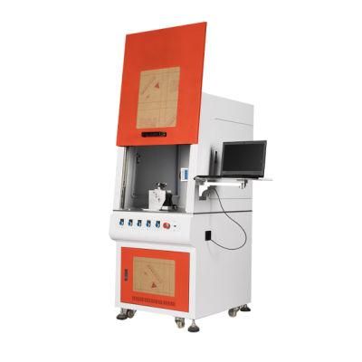 20W Cabinet Protective Cover Fiber Laser Marking Machine for Porcelain Cup