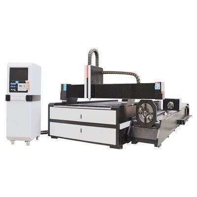Jinan Factory 1000W 2000W Plate and Tube Integrated Laser Cutting Machine