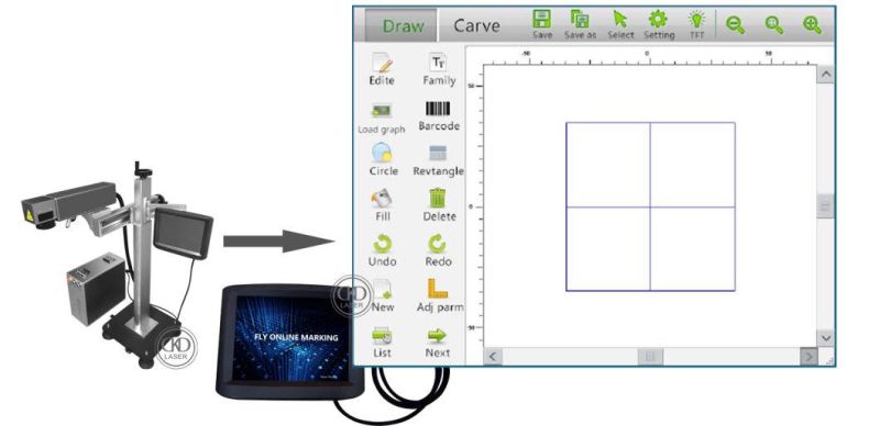 Laser Jet Equipment for Online Coding Marking Engraving Series Number