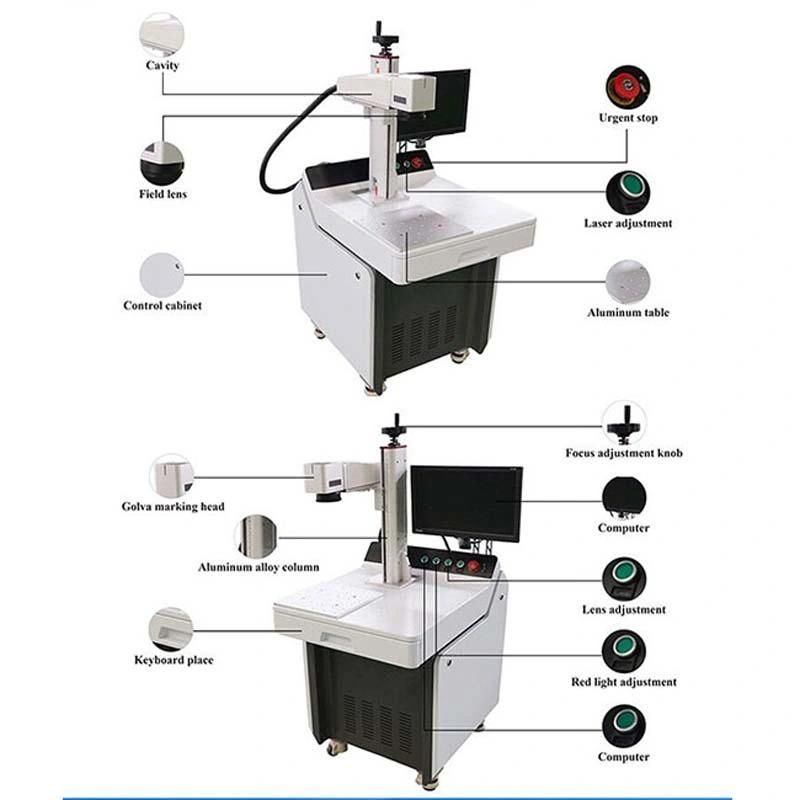 Letter Etching Jewelry Fiber Laser Marking Machine Factory for Sale