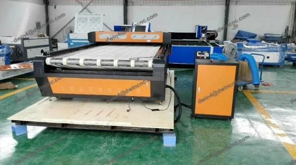 60W 80W Cloth Laser Cutting Machine with Auto Feeding System