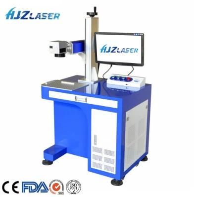 Hjz Laser 30W 50W Fiber Laser Marking Machine Logo Printing Machine Engraving on Jewellery Metal