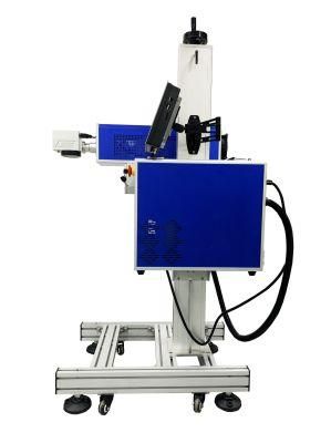 Hispeed Laser CO2 Laser Marking Machine on The Fly Marking for Production Line of Alcohol Packaging