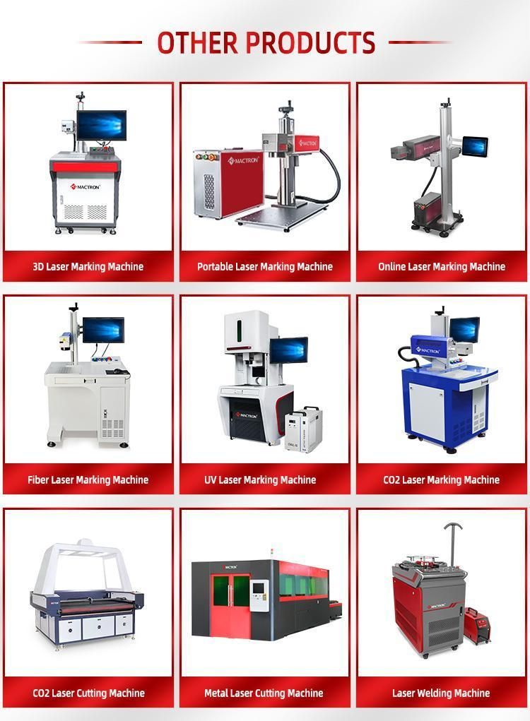 20W 30W 50W Portable Laser Marking Machine for Metal Material