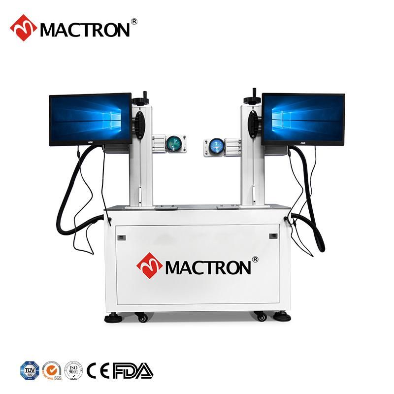 China 50W Jpt Scissor Fiber Laser Marking Engraving Machine Price Export to India