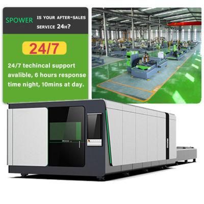 Dual-Platform High Power Fiber Laser Sheet Metal Cutting Machine with Full Cover