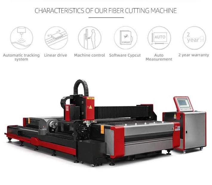 Plates and Pipes Fiber Laser Cutting Machine 1000W 1500W 2000W 3000W CNC Stainless Steel/Carbon Steel/ Aluminium Sheet Metal Fiber Laser Cutting Tube Machine