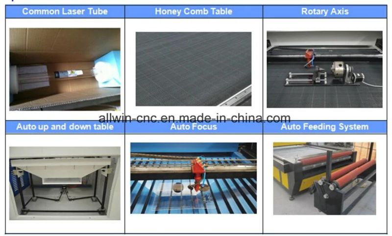 6040 CO2 Laser Tube Cutting Machine with 60W/80W/10W/150W Laser Power