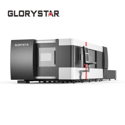 Optional Glorystar Packaged by Plywood Metal Fiber Laser Cutting Machine