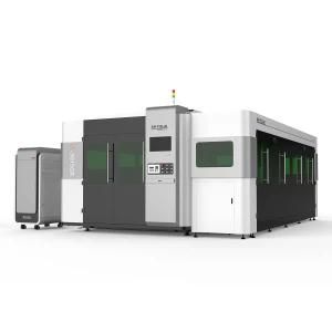 3000W Industrial High Efficiency Pipe Plate Whole Cover Exchange Platform Metal Fiber Laser Cutter for Carbon/Aluminum/Stainless/Brass 3015gr