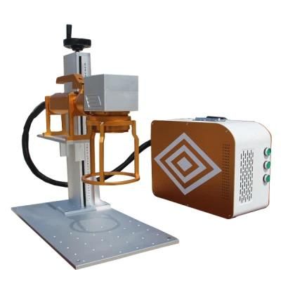 Easy Operation 50W Fiber Laser Marking Machine with Handhold Structure for Ss CS Silver Gold Brass Coper