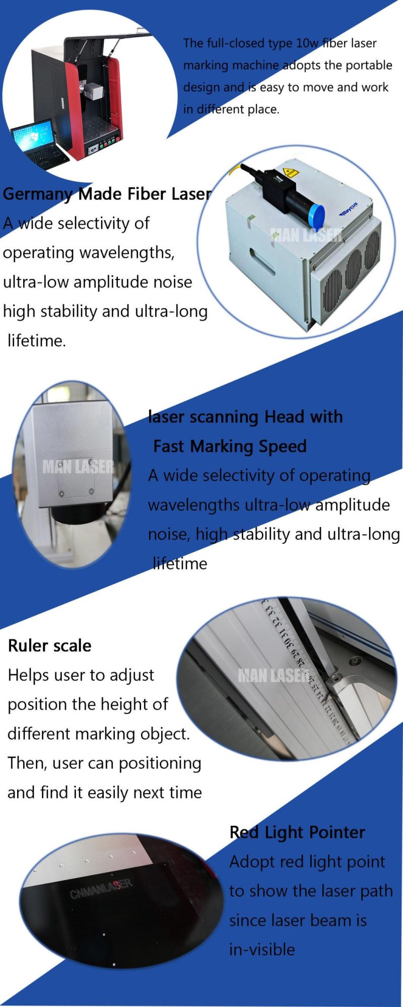 10W Fiber Laser Marking Equipment for Packaging Bottles