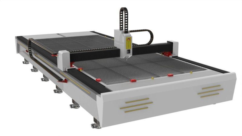 Lansun Double Beam Large Format Cutting Range CNC Fiber Laser Cutting Machine for Metal Steel 6kw/8kw/12kw/20kw Ss Stainless Steel/Alu Aluminum/CS Carbon Steel