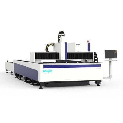 2020 Hot Sale Machine Rj-3015e Double Bed Sheet Metal Open Style Fiber Laser Cutter