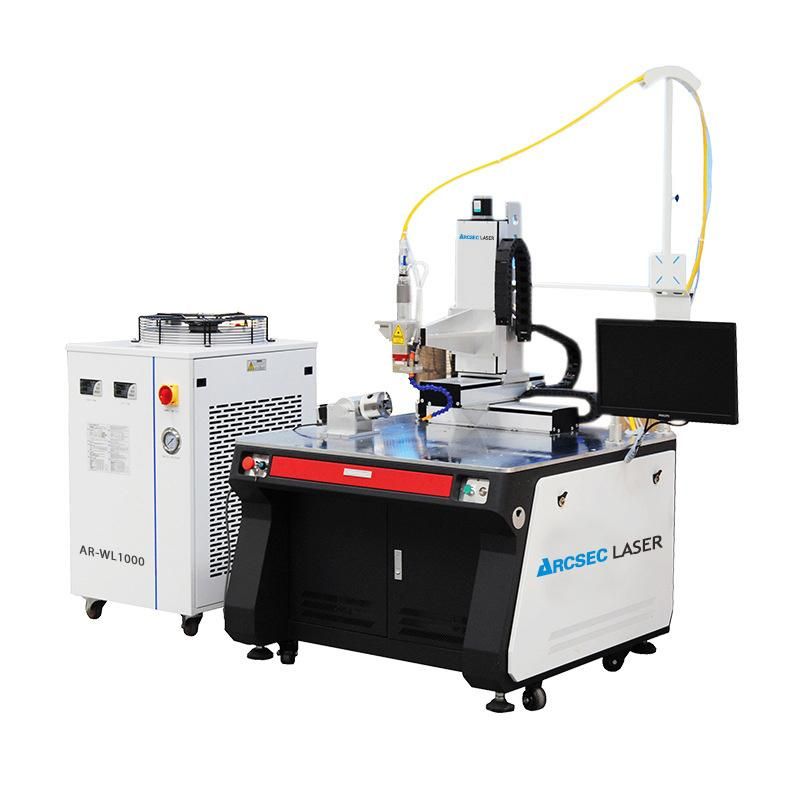 4 Axis Automatic Continuous Metal Stainless Steel Copper Aluminum Fiber Laser Welding Machine
