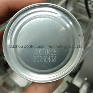 Fiber Laser Marking Machine for Aluminum Bottles Blocks Marking