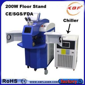 200W Jewelry Laser Spot Welding Machine for Metal with Chiller