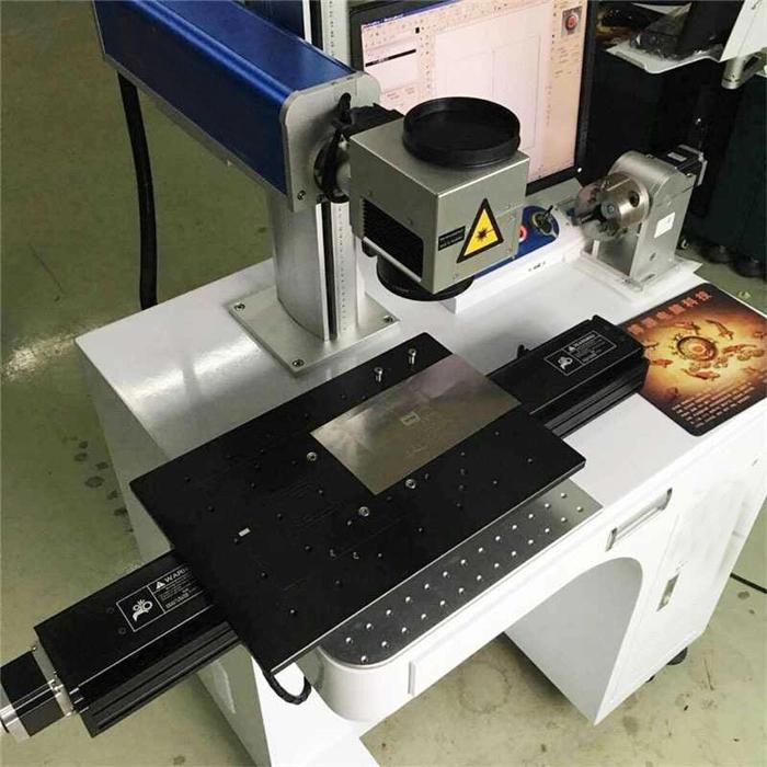 3D Color Printed Fiber Laser Marking Machine for Metal / Plastic / Tag/ Key Chains/ Pen
