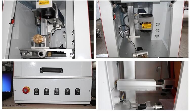 30W 50W Metal Mopa Fiber Laser Marking Machine with Ce