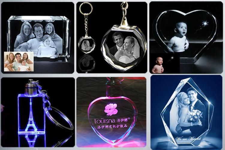 3D Crystal Laser Engraving Machine for Wedding Photo Baby Photo