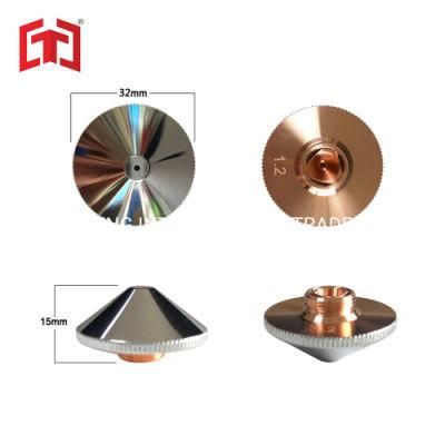 Laser Cutting Consumables Laser Nozzle for Raytools Laser Cutting Head D32 H15 Double Layer Chrome-Plating