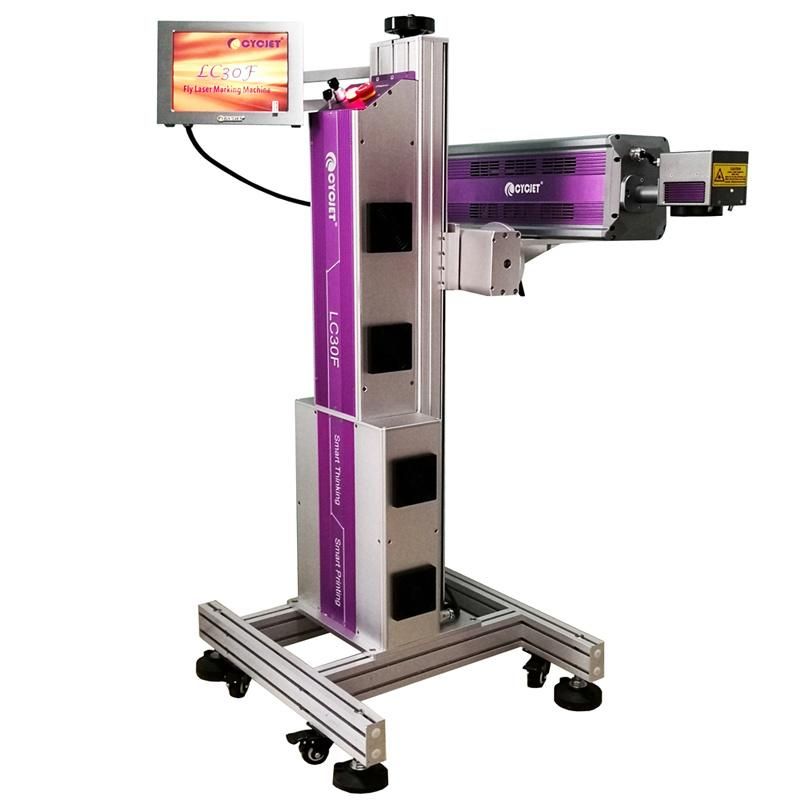 Cycjet C02 Flying Laser Marking Machine for PVC Card