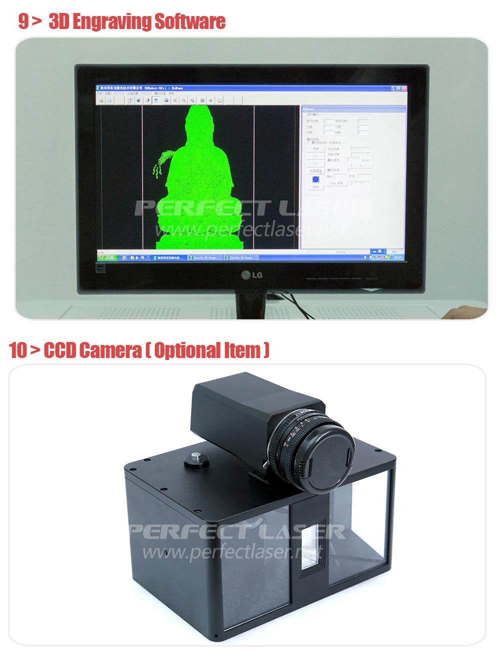 New Design 3D Sub Surface Laser Engraving Machine for Sale