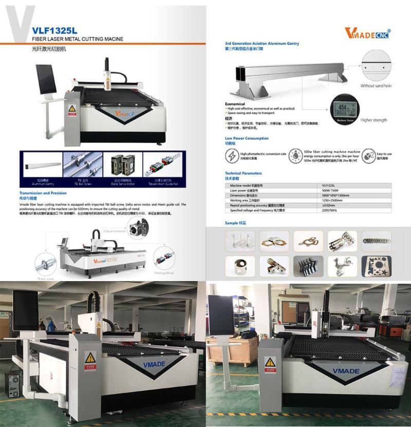 1000W CNC Fiber Laser Cutting Machine for Metal