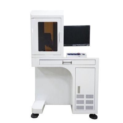 30W Desktop Enclosed Safety L Fiber Laser Marking Machine for Metal with 150*150mm Working Area