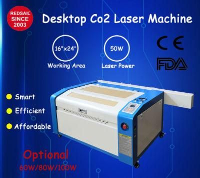 4060 CO2 Autolaser Software 60W Laser Engraving and Cutting Machine for Wood Acrylic Rubber