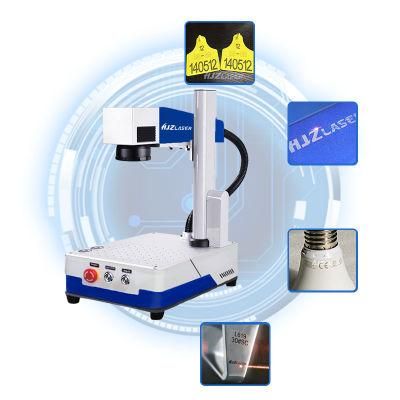Fiber Laser 30W Marking Machine 20W Jewellery Engraving Machine Plastic Metal Steel Bulb Eartag Nameplate