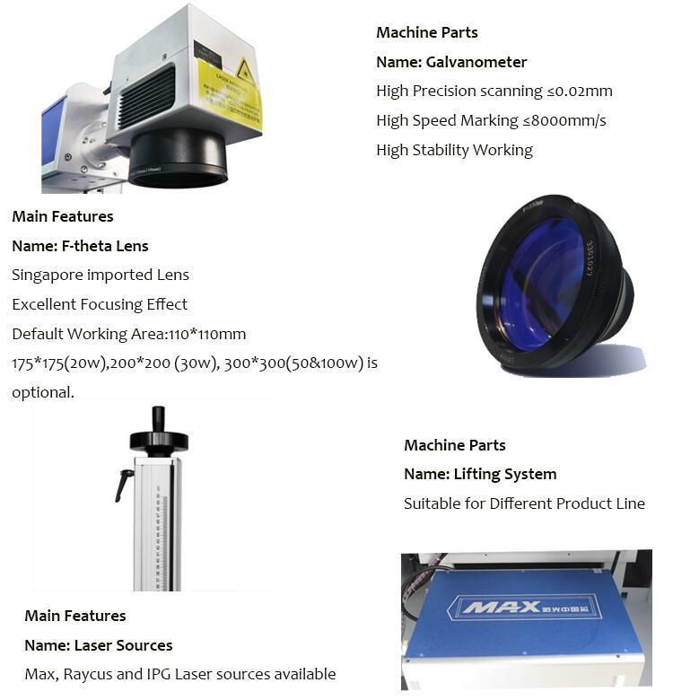 20W Mini Fiber Laser Metal Qr Code Metal Engraving Machine