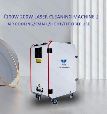 Portable Fiber Laser Cleaner 100W 200W 300W Handheld Laser Cleaner Metal Rust Paint Cleaning