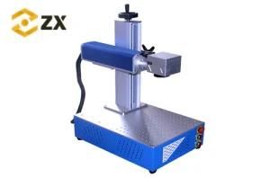 30W Mini Desktop Fiber Laser Marking Engraving Machine for Metal/Plastic/Robber/PVC with CE FDA Roch ISO New Desiga