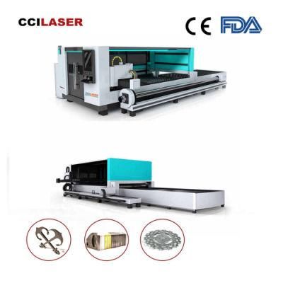 Cci Laser-Metal Sheet and Tube Pipe Fiber Laser Cutting Machine for Mild Stainless Steel Aluminum Copper with 1kw 2kw 3kw CNC Cutter